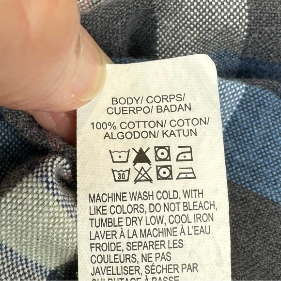Lucky Brand Shirt Classic Fit Long Sleeves Snap Front Blue Green Plaid Large - Picture 12 of 12